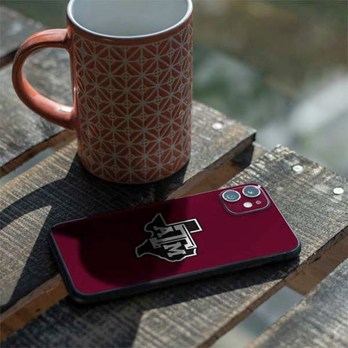 Texas A&M University Black Logo iPhone 11 Skin